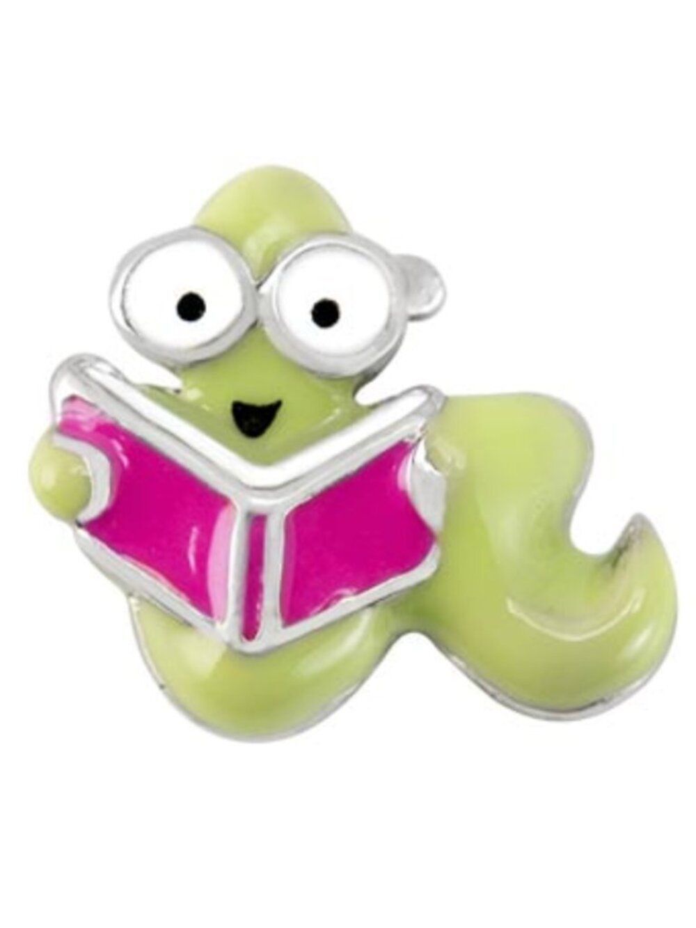 Origami Owl Book Worm Floating Charm